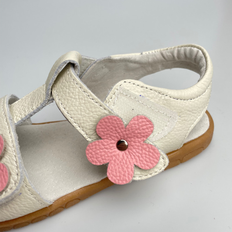 Гибкие сандалии и натуральной кожи MEOW KiDS Flower MK-L1
