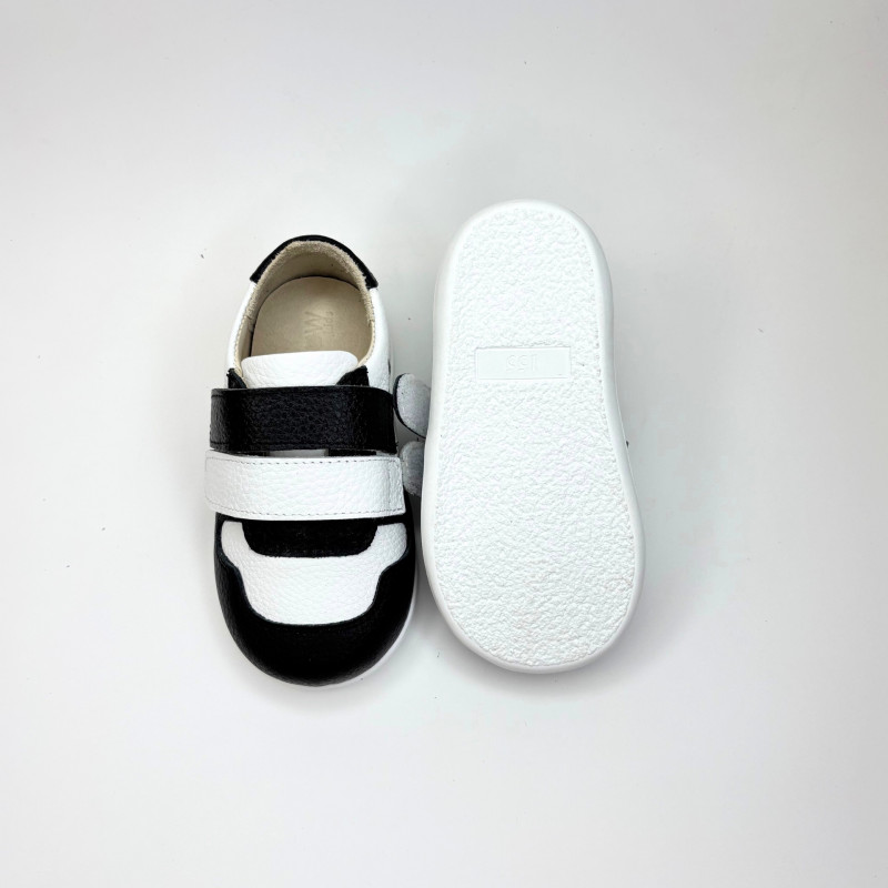  Гибкие кеды из натуральной кожи MEOW KIDS 1002BK