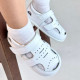 Босоногие сандалии для мальчика и девочки из натуральной кожи MEOW KIDS 1006WH