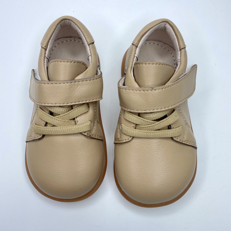 Гибкие туфли из натуральной кожи  MEOW KIDS Ball Brown