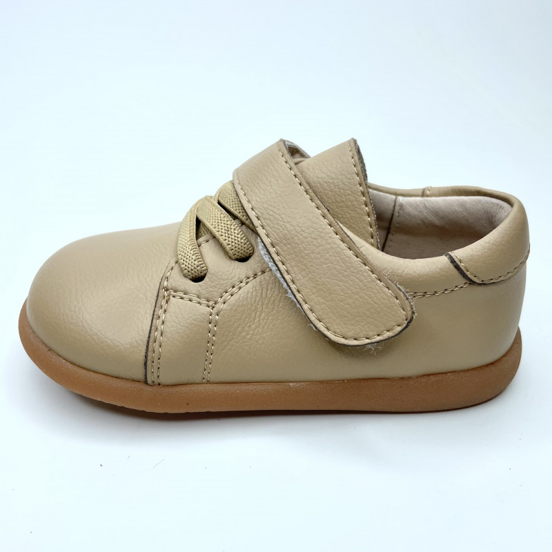 Гибкие туфли из натуральной кожи  MEOW KIDS Ball Brown