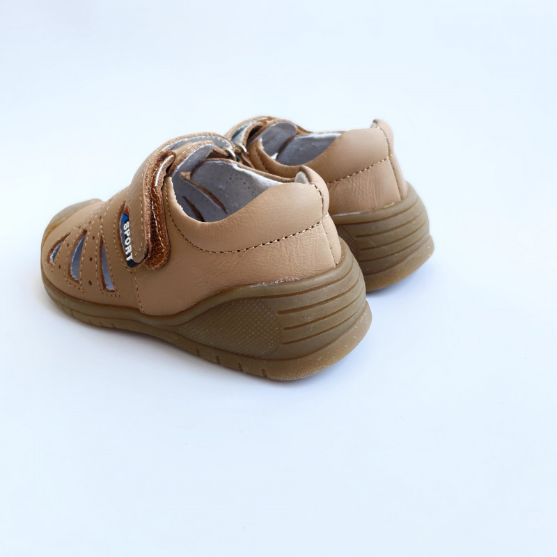 Босоногие сандалии для мальчиков MEOW KIDS MK-M21 коричневые