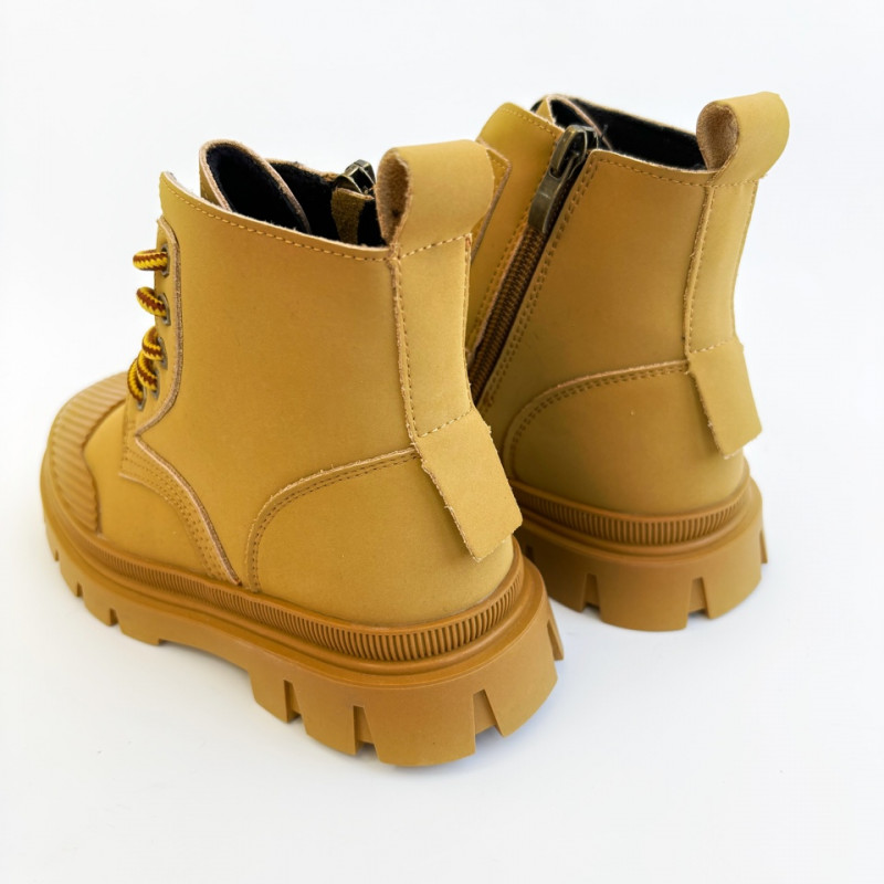 Гибкие демисезонные ботинки MEOW KIDS MK-M149 коричневые