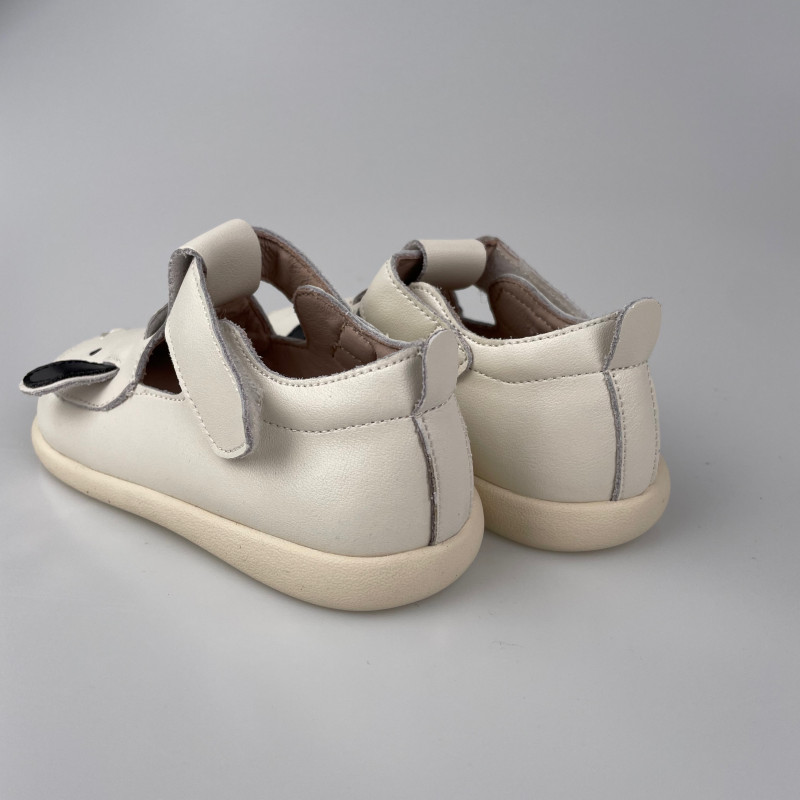 Гибкие туфли из натуральной кожи MEOW KIDS Mini Animal Lamb  MK-L27