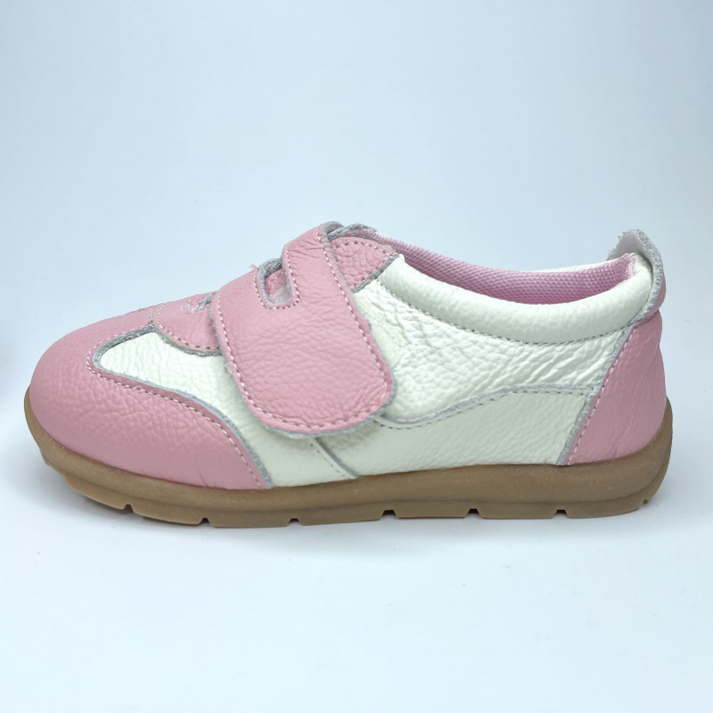 Гибкие кеды из натуральной кожи MEOW KIDS MK-M3 розовые