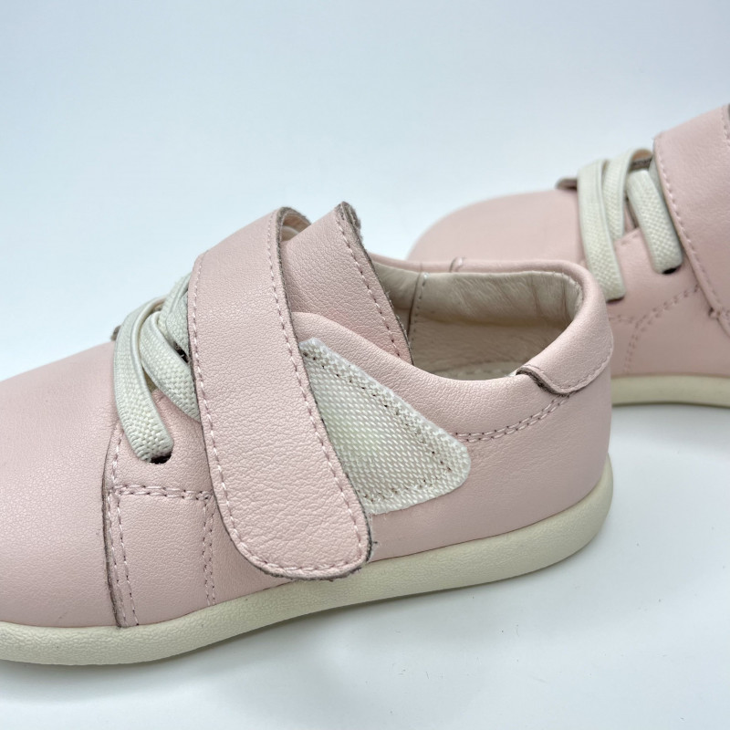 Гибкие туфли из натуральной кожи MEOW KIDS Ball Pink 