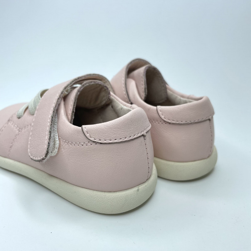 Гибкие туфли из натуральной кожи MEOW KIDS Ball Pink 